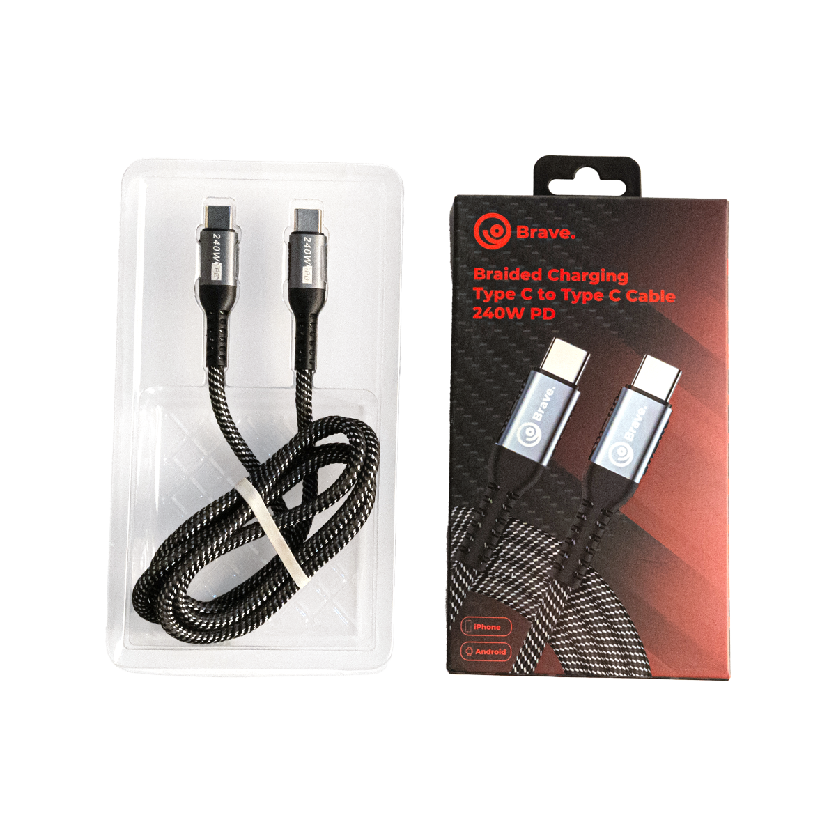 Braided Charging Cable 240W PD C-C (USB-C to USB-C)