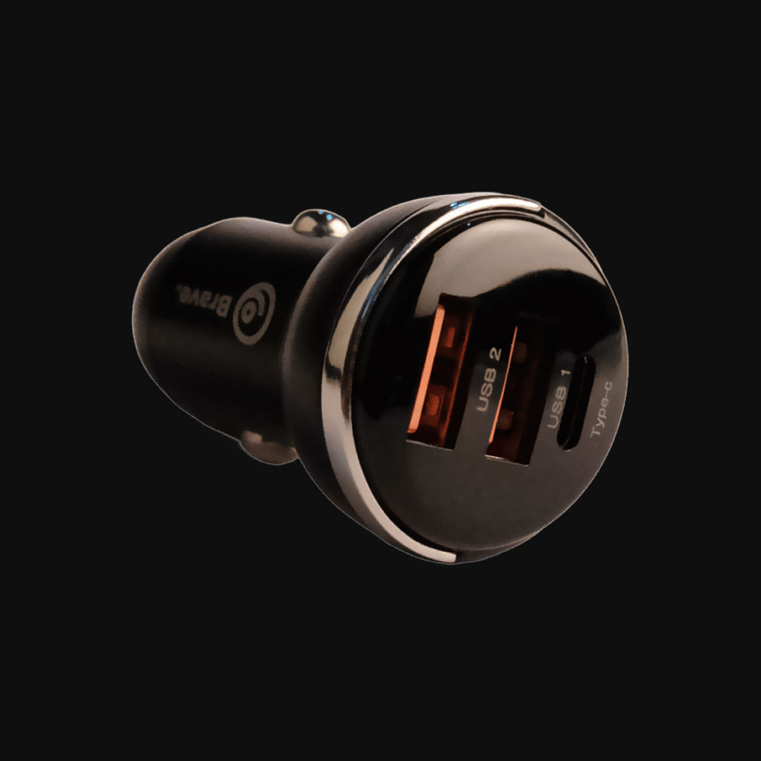 3-Port Car Charger USB + Type-C 230W